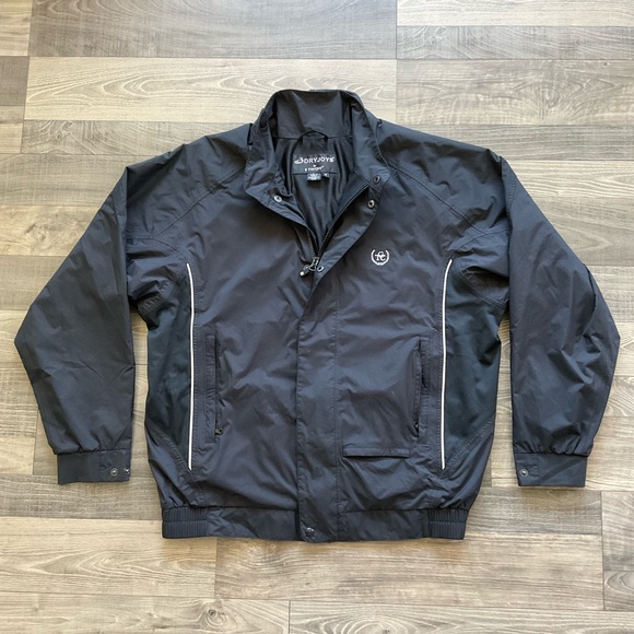 FootJoy Other - Dryjoys Footjoy FJ Golf Rain Windbreaker Jacket Men’s MEDIUM Black Full Zip